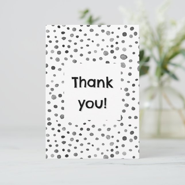 Cartões de agradecimentos de Pontos de Aquarela Co (Em pé/Frente)