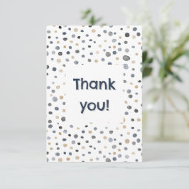 Cartões de agradecimentos de Pontos de Aquarela de