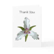 Cartões de agradecimentos de Primavera de flor sel