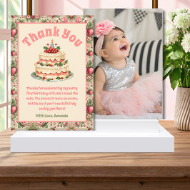 Cartões de agradecimentos de primeiro aniversario 