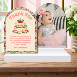 Cartões de agradecimentos de primeiro aniversario 