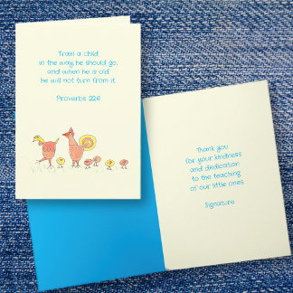 Cartões de agradecimentos de Professores da Escola