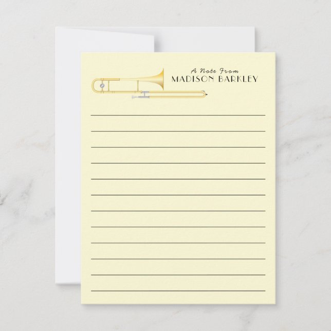 Cartões de agradecimentos de Professores de Banda  (Frente)