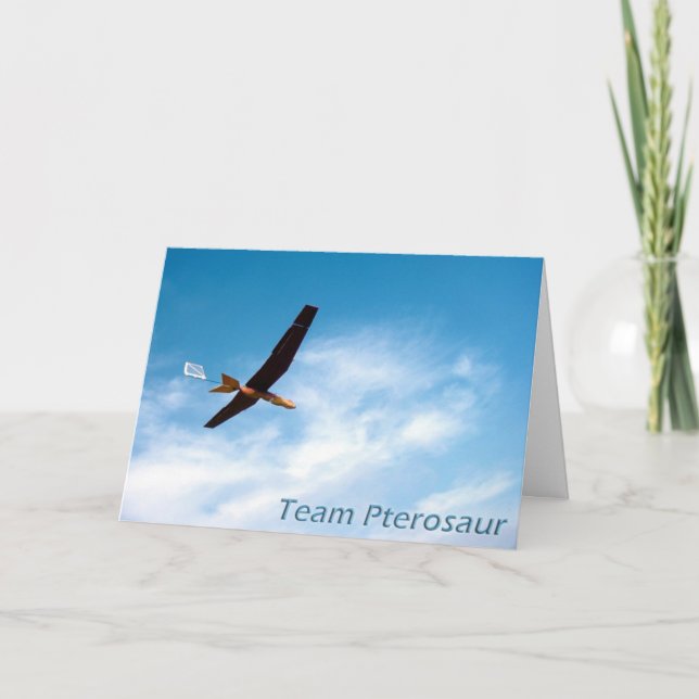 Cartões de agradecimentos de Pterosaur da equipe (Frente)
