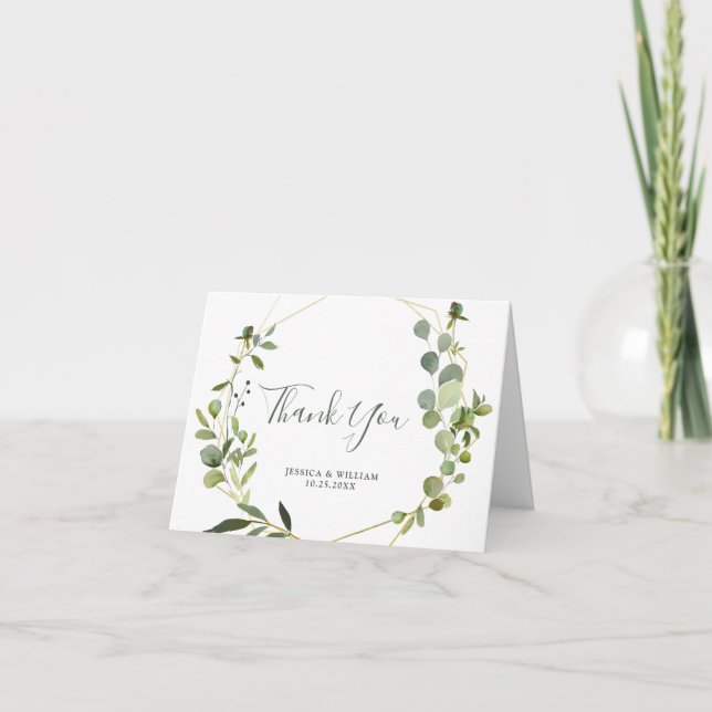 Cartões de agradecimentos de quadros geométricos d (Frente)