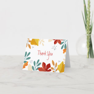 Cartões de agradecimentos de queda