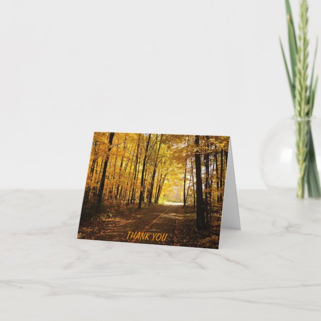 Cartões de agradecimentos de queda (Frente)