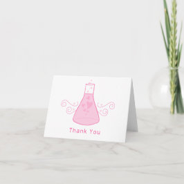 Cartões de agradecimentos de Química Rosa