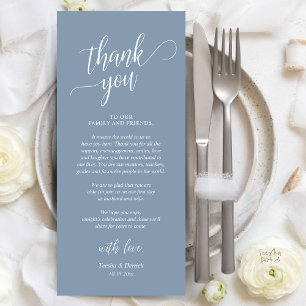 Cartões de agradecimentos de Recepção de casamento