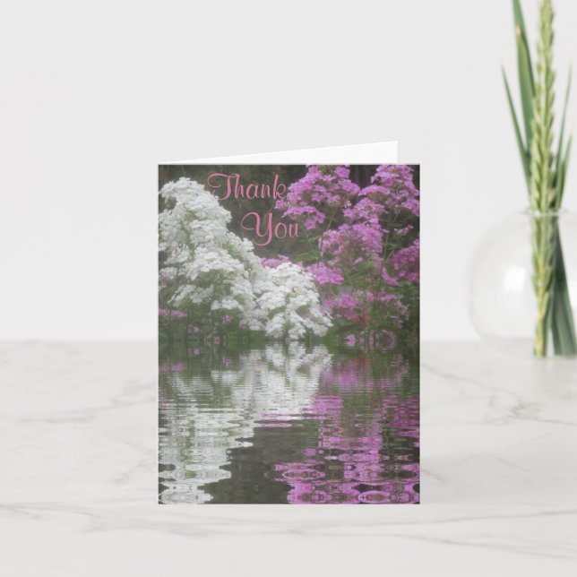 Cartões de agradecimentos de Reflexões do Phlox (Frente)
