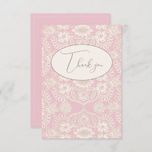 Cartões de agradecimentos de rendas planas, Russo,