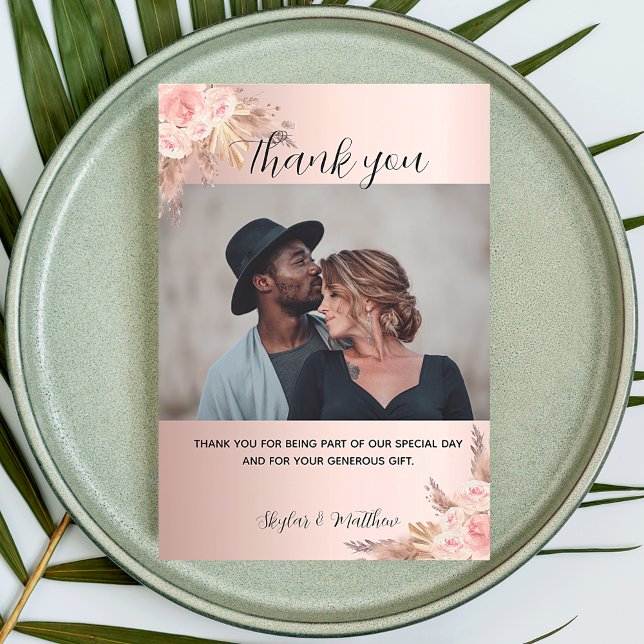 Cartões de agradecimentos de rosa de capa de capa  (Criador carregado)