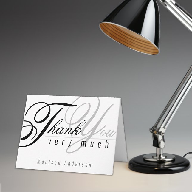 Cartões de agradecimentos de Script Elegante (Criador carregado)