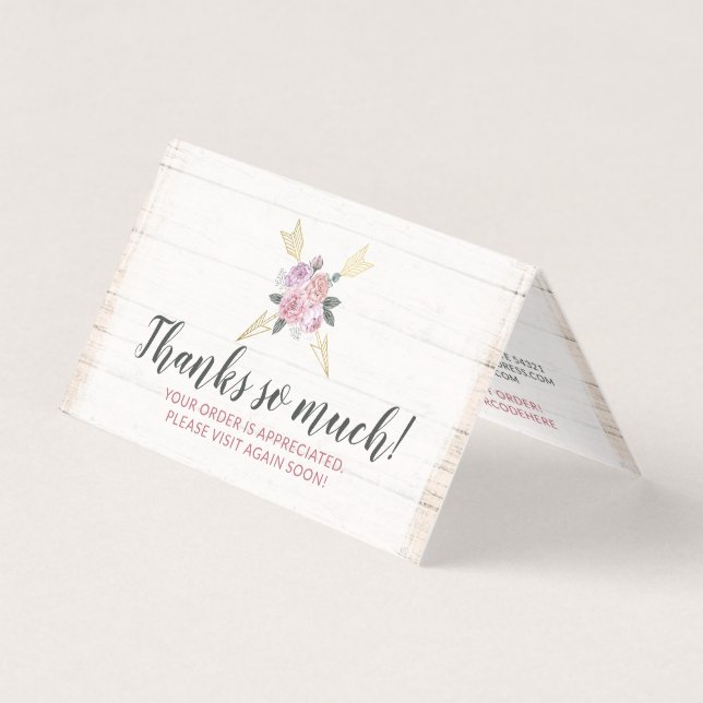 Cartões de agradecimentos de Setas Florais Russas  (Frente)