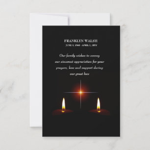 Cartões de agradecimentos de Simpatia das Velas d