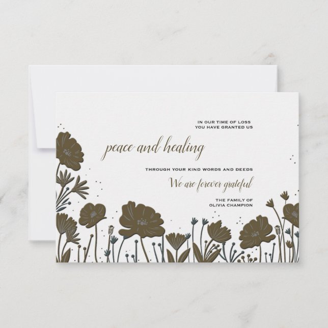 Cartões de agradecimentos de simpatia de energia d (Frente)