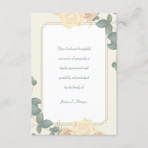Cartões de agradecimentos de Simpatia de Rosas Am