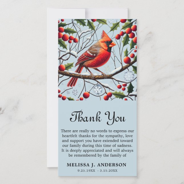 Cartões de agradecimentos de Simpatia Memorial Fun (Frente)