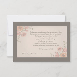 Cartões de agradecimentos de Sobrecarga Floral Wh