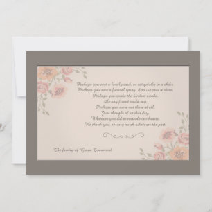 Cartões de agradecimentos de Sobrecarga Floral Wh
