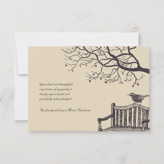 Cartões de agradecimentos de substituição de Solit (Frente)