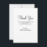 Cartões de agradecimentos de Tipo Moderno Simples<br><div class="desc">Estes "Cartões Simples e Modernos Agradecidos" foram concebidos para deixar uma impressão duradoura sobre os seus entes queridos, à medida que mostramos a vossa apreciação pela sua presença e gestos ponderados. O design limpo pode ser usado para qualquer ocasião, seja para agradecer aos convidados por estarem presentes no seu casamento,...</div>