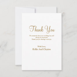 Cartões de agradecimentos de Tipo Moderno Simples