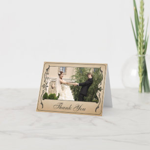 Cartões de agradecimentos de Tíquete Vintage