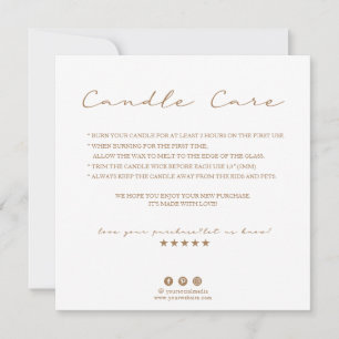 Cartões de agradecimentos de Tratamento de Velas