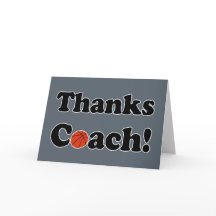 Cartões de agradecimentos de treinador obrigado pa