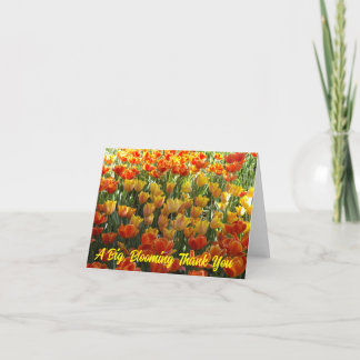 Cartões de agradecimentos de Tulipas