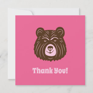 Cartões de agradecimentos de urso
