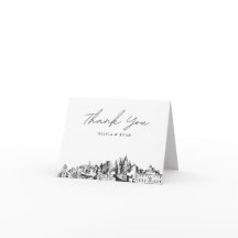 Cartões de agradecimentos de Vazio Skyline da Atla