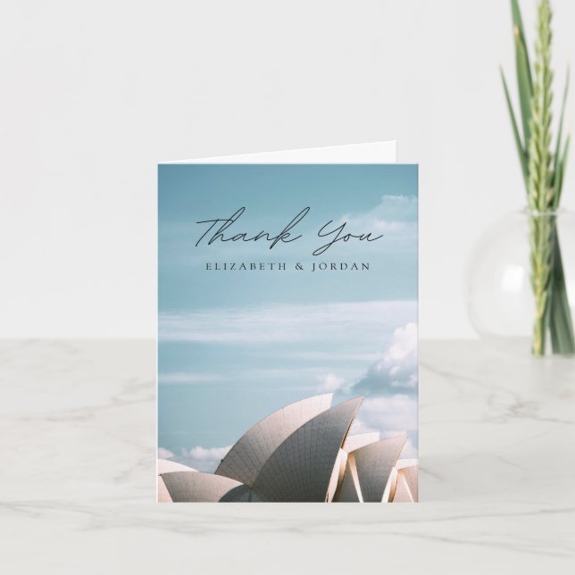 Cartões de agradecimentos de Vazio Sydney Opera Ho (Frente)