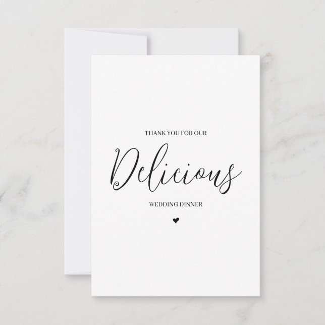 Cartões de agradecimentos De Vendor De Casamento - (Frente)