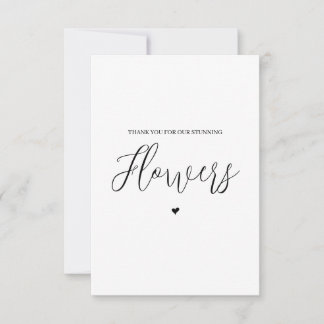 Cartões de agradecimentos de Vendor de Casamento -