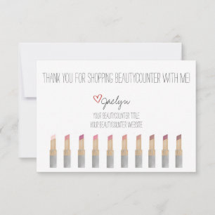 Cartões de agradecimentos desenhado à mão