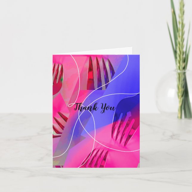 Cartões de agradecimentos Design (Frente)