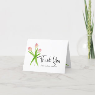 Cartões de agradecimentos - design de Tulipas de A