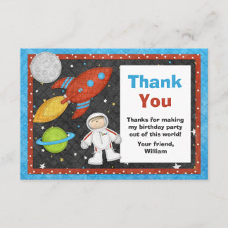 Cartões de agradecimentos do aniversário de Rocket