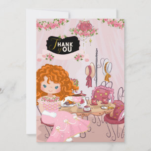 Cartões de agradecimentos do Aniversário do Tea 