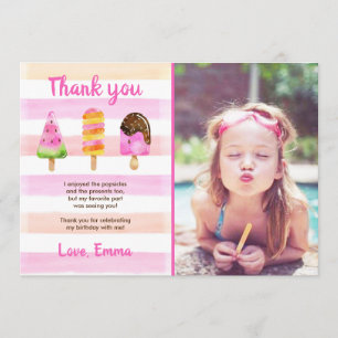 Cartões de agradecimentos do aniversário do ver