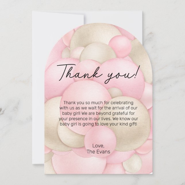 Cartões de agradecimentos do balão de ar quente ro (Frente)