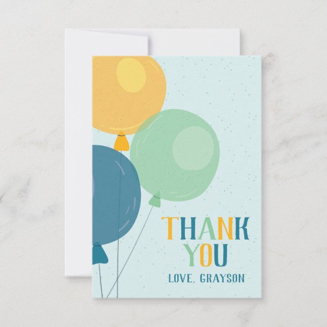 Cartões de agradecimentos do Balão de Corte (Frente)
