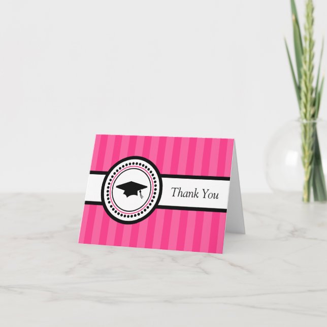 Cartões de agradecimentos do Boné de formatura Str (Frente)