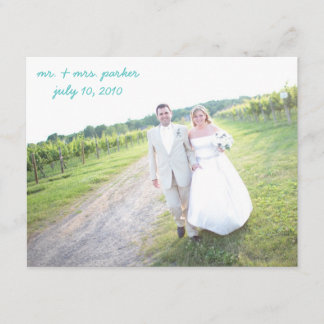Cartões de agradecimentos do casamento