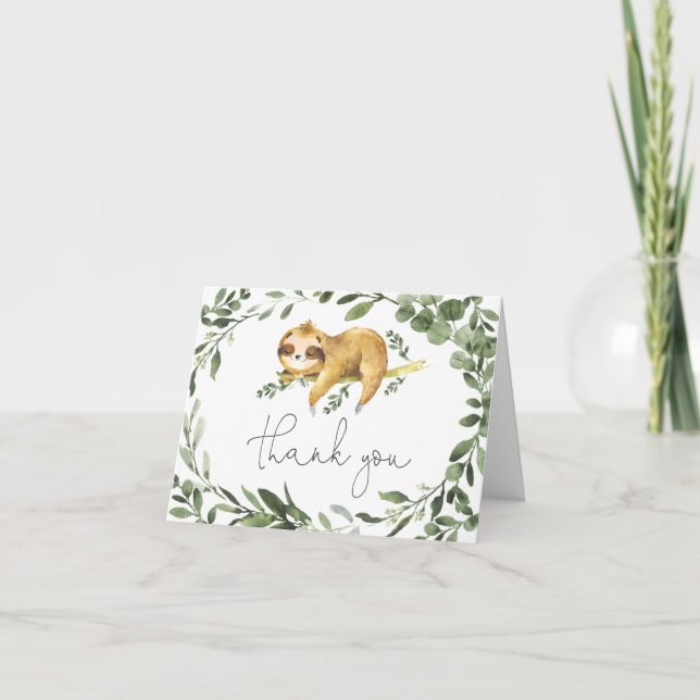 Cartões de agradecimentos do Chá de fraldas (Frente)