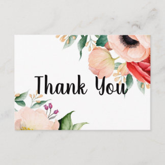 Cartões de agradecimentos do Chá de fraldas Boho P