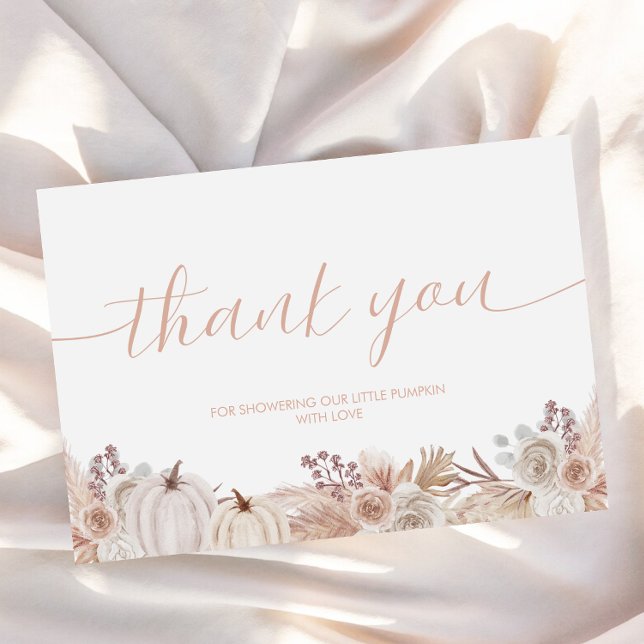 Cartões de agradecimentos do Chá de fraldas Boho P (Criador carregado)