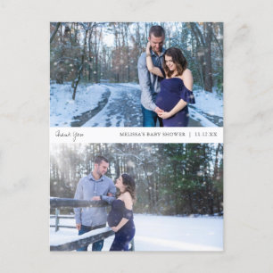 Cartões de agradecimentos do Chá de fraldas de C